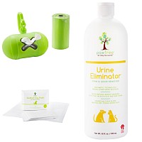 Poop bags, pee pads, stain remover for dogs and puppies